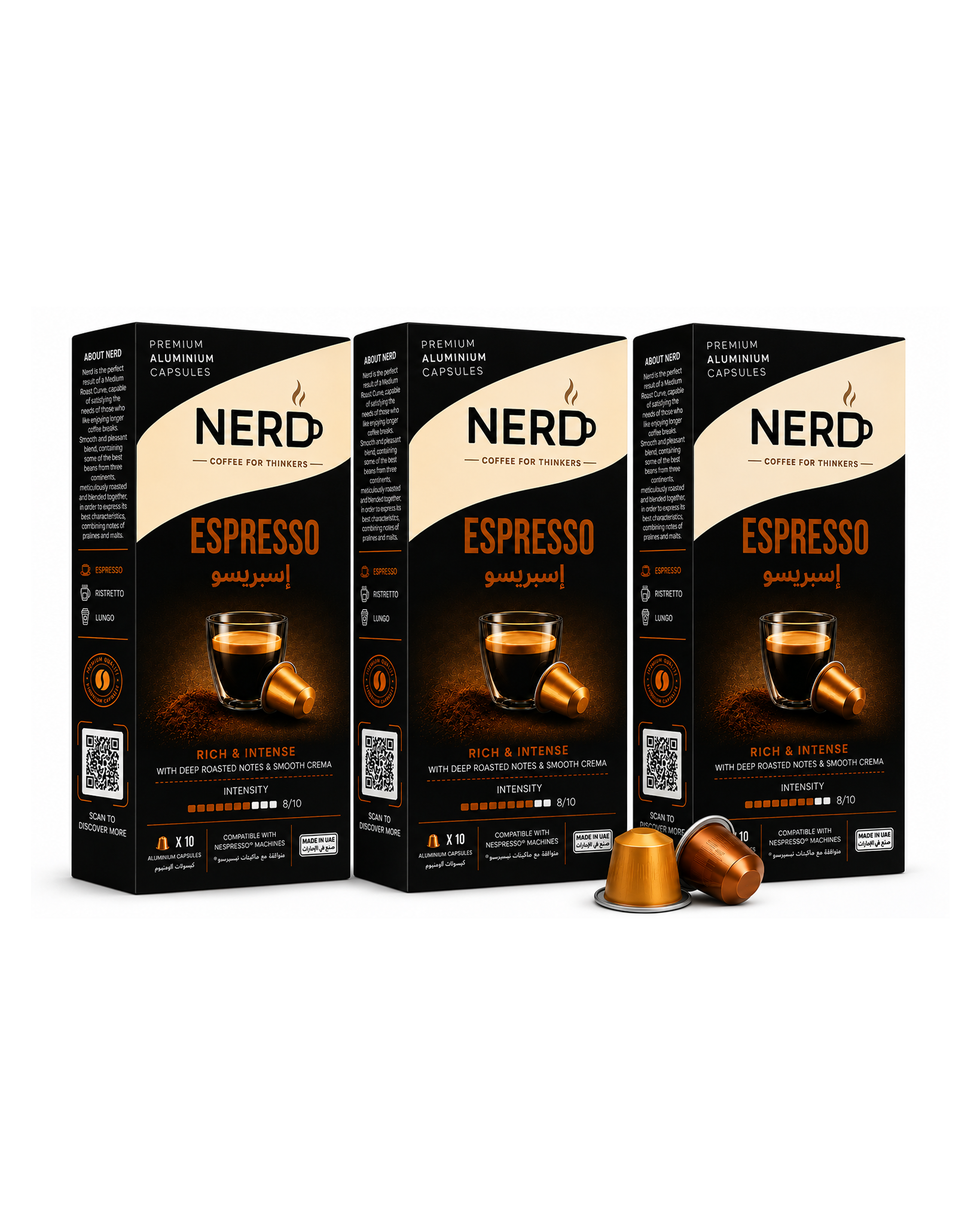 NERD Espresso Aluminium Coffee Capsules