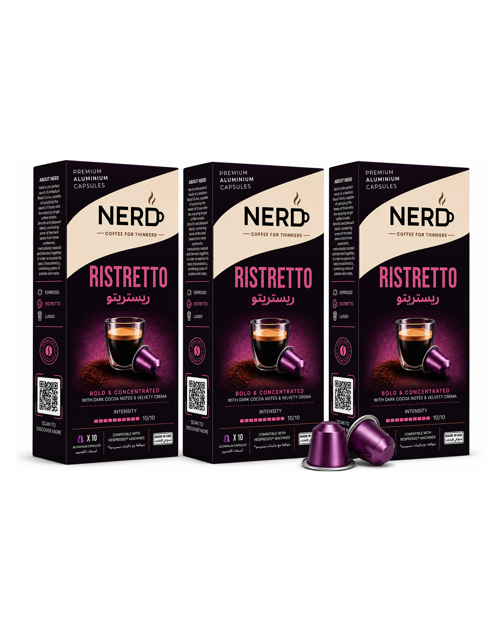 NERD Ristretto Aluminium Coffee Capsules