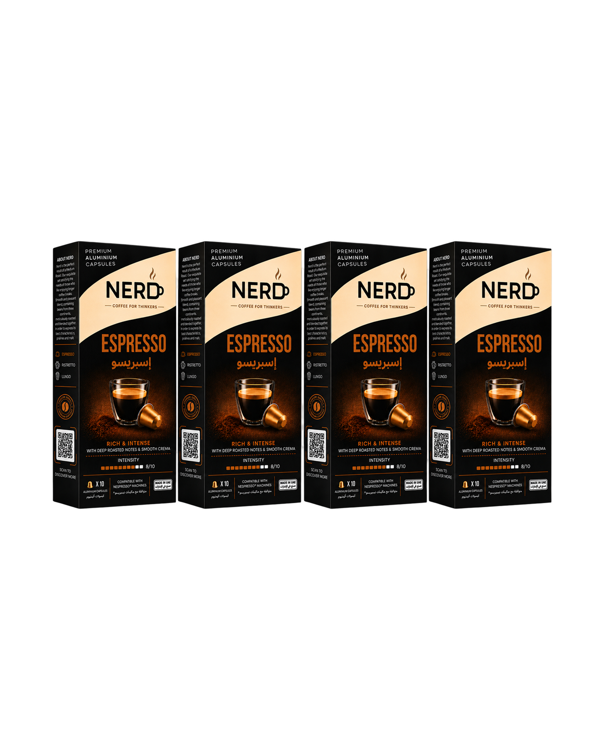 NERD Espresso Aluminium Coffee Capsules