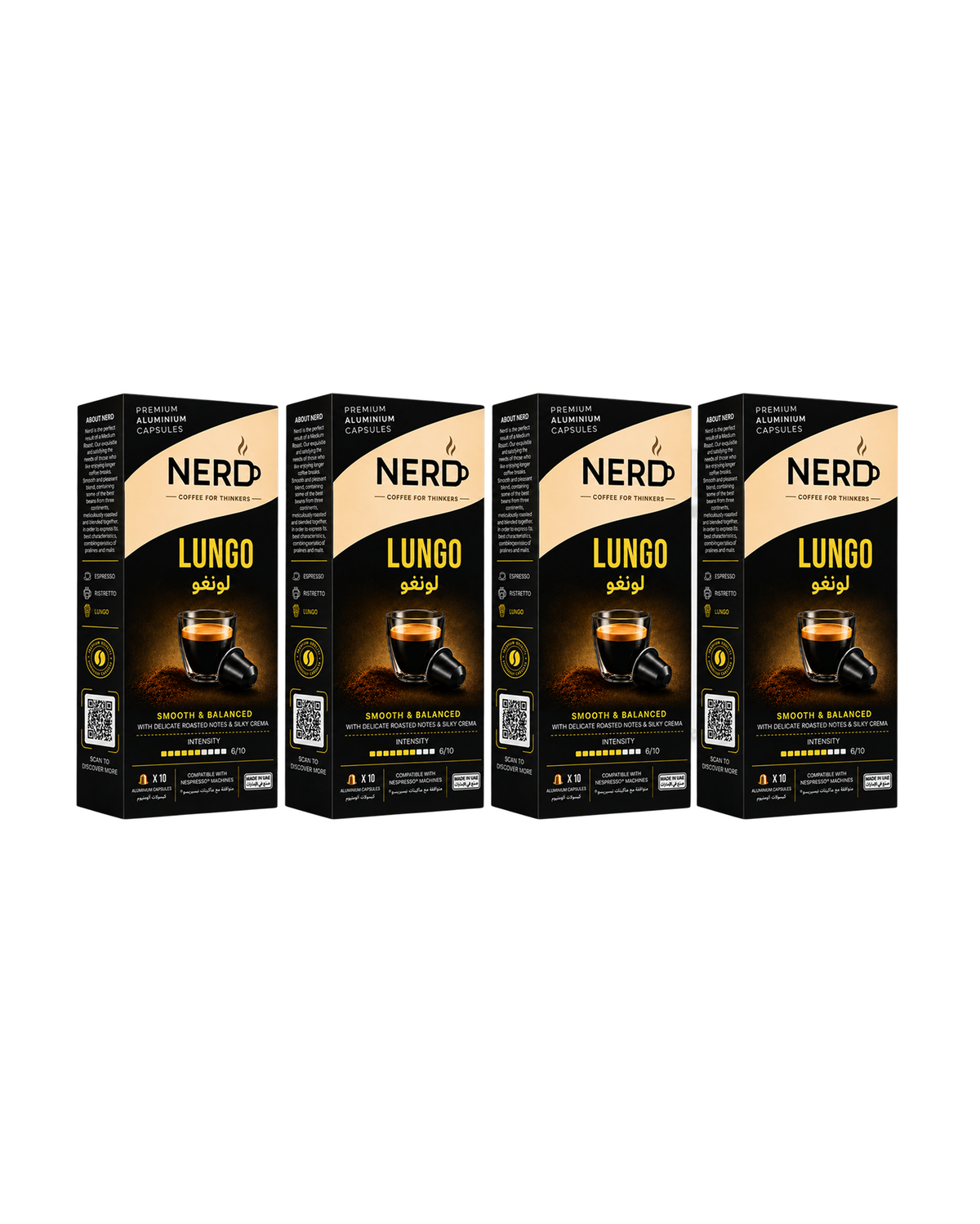 NERD 5 Pack Lungo Coffee Capsules Combo