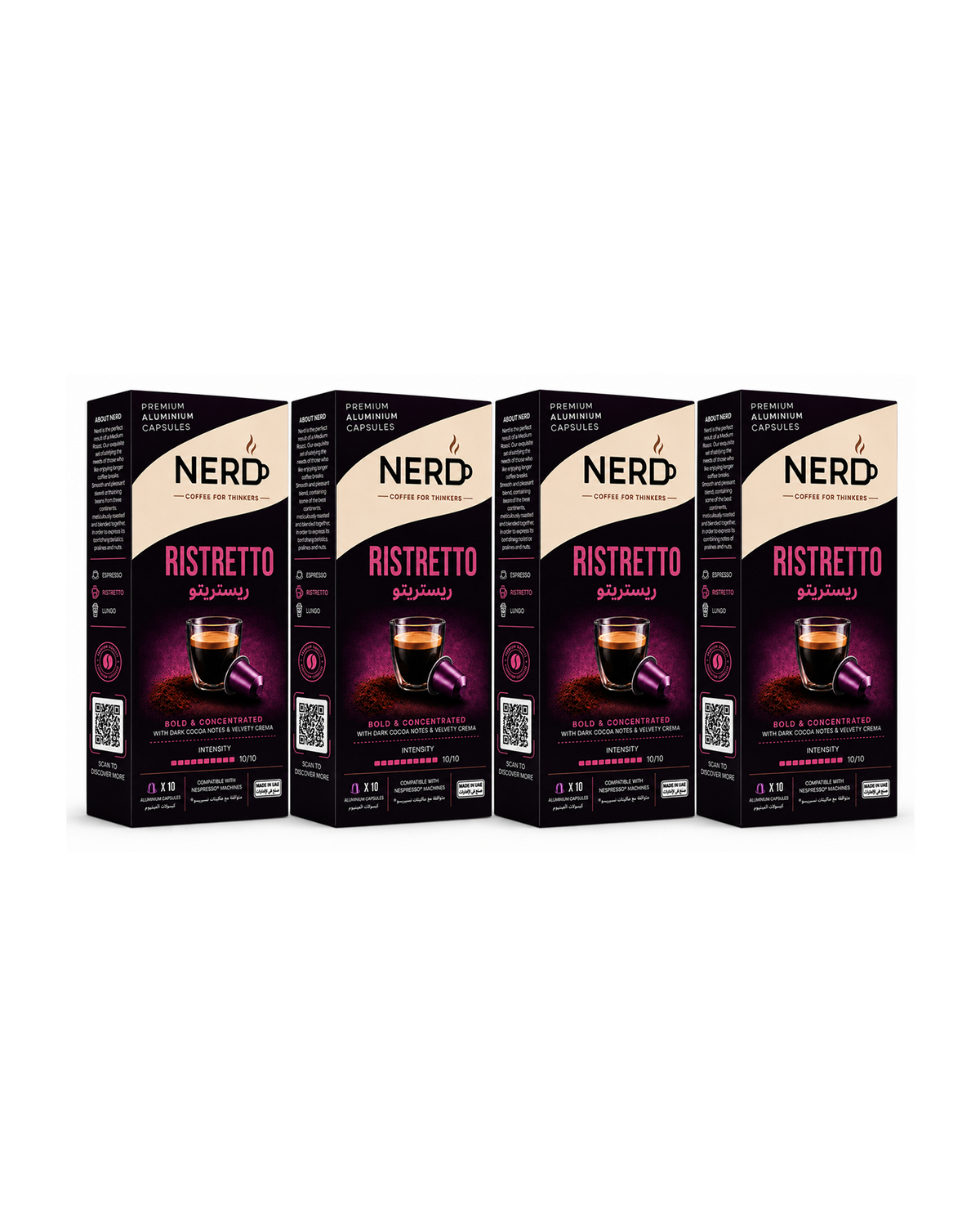 NERD Ristretto Aluminium Coffee Capsules