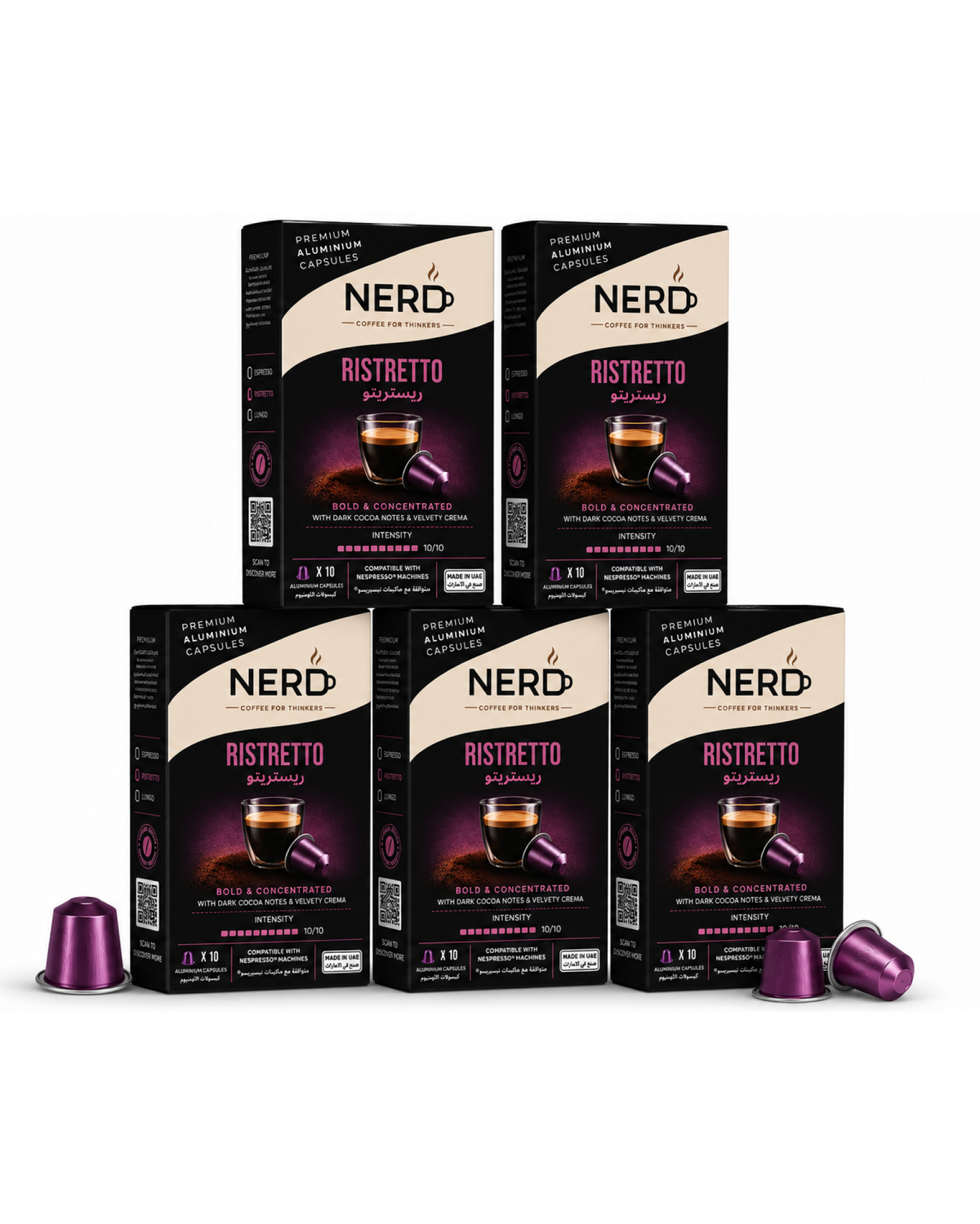 NERD Ristretto Aluminium Coffee Capsules